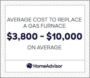 Gas furnace clearance replacement cost