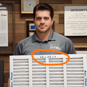 Check the air filter size
