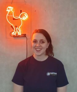 Capital HVAC Rooster in their Office