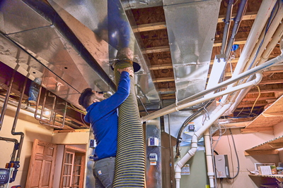 Cleaning Inside Ductwork
